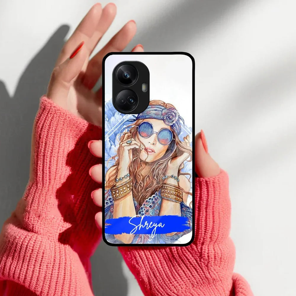 Bindass Babe Customize Glass Case Cover For Realme/Narzo - ShopOnCliQ