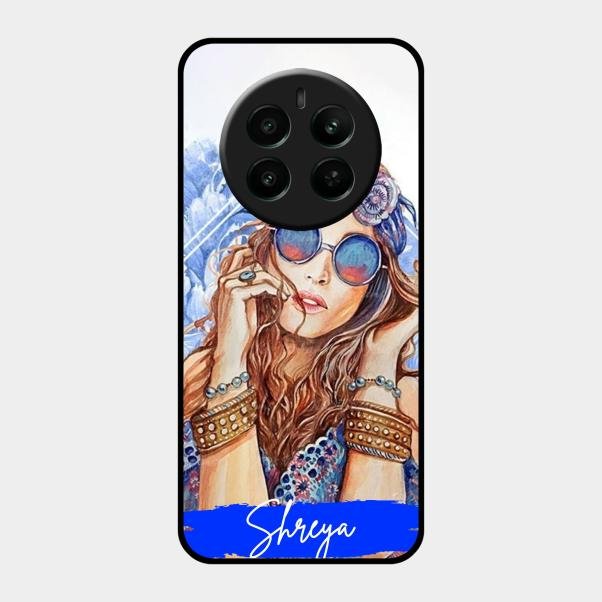 Bindass Babe Customize Glass Case Cover For Realme 12 Plus 5G