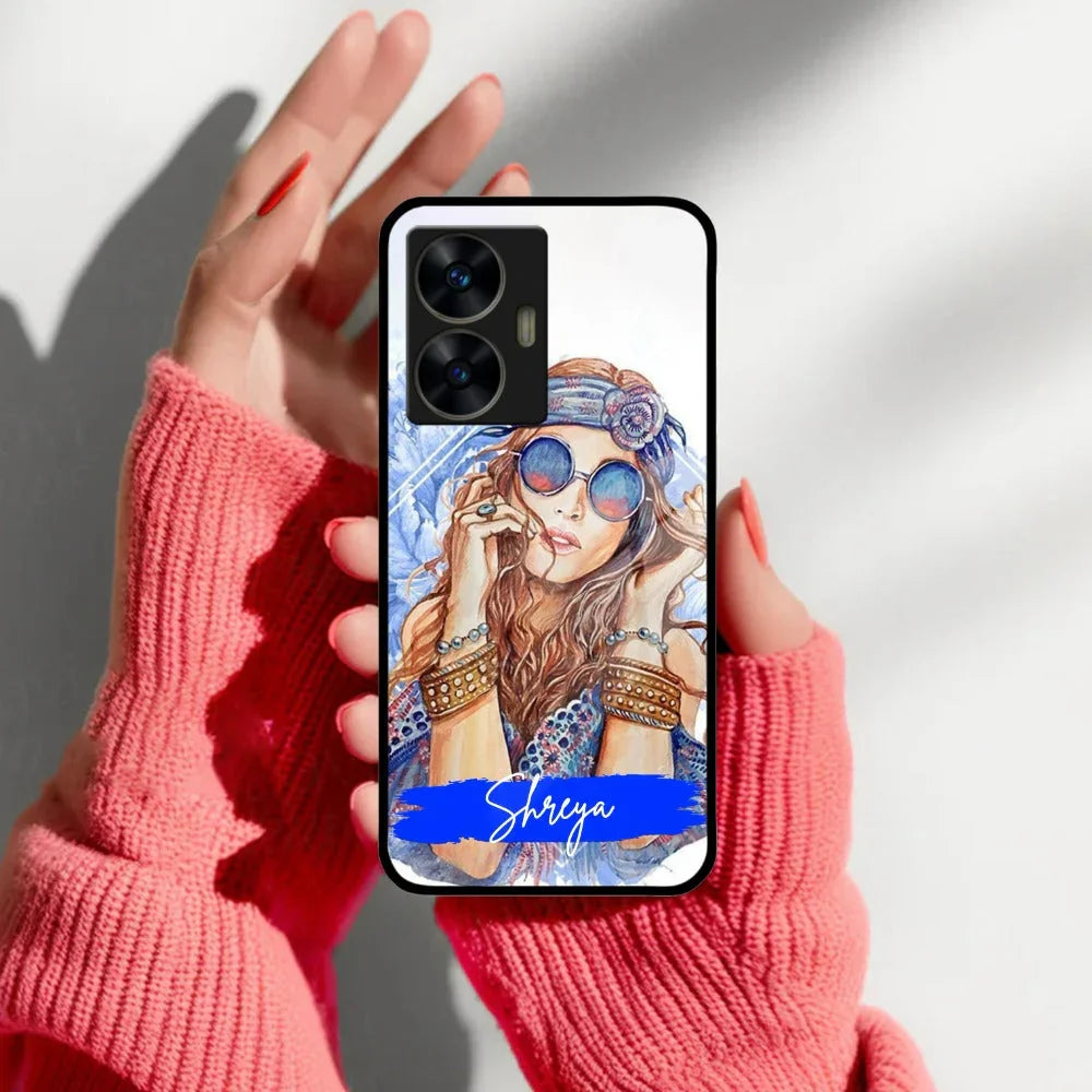 Bindass Babe Customize Glass Case Cover For Realme/Narzo - ShopOnCliQ