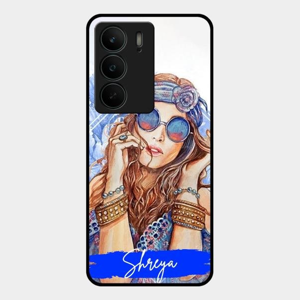 Bindass Babe Customize Glass Case Cover For Realme C75 5G