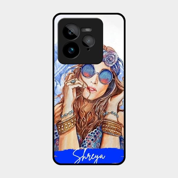 Bindass Babe Customize Glass Case Cover For Realme Gt 7 Pro