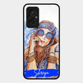 Bindass Babe Customize Glass Case Cover For Redmi 11 Prime 4G