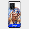 Bindass Babe Customize Glass Case Cover For Redmi Note 12 Pro 5G