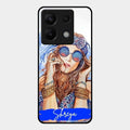 Bindass Babe Customize Glass Case Cover For Redmi Note 13 Pro 5G