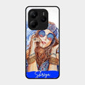 Bindass Babe Customize Glass Case Cover For Redmi Note 14 Se 5G
