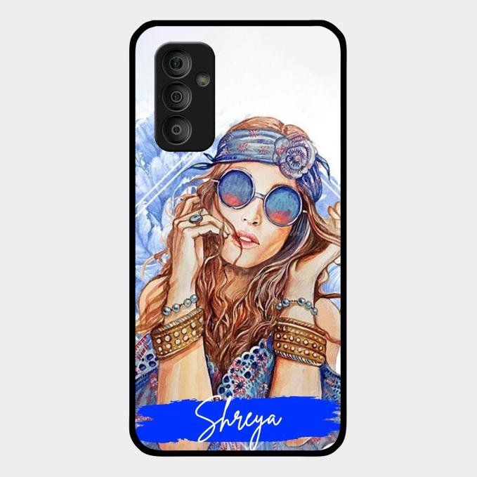 Bindass Babe Customize Glass Case Cover For Samsung Galaxy F23 5G