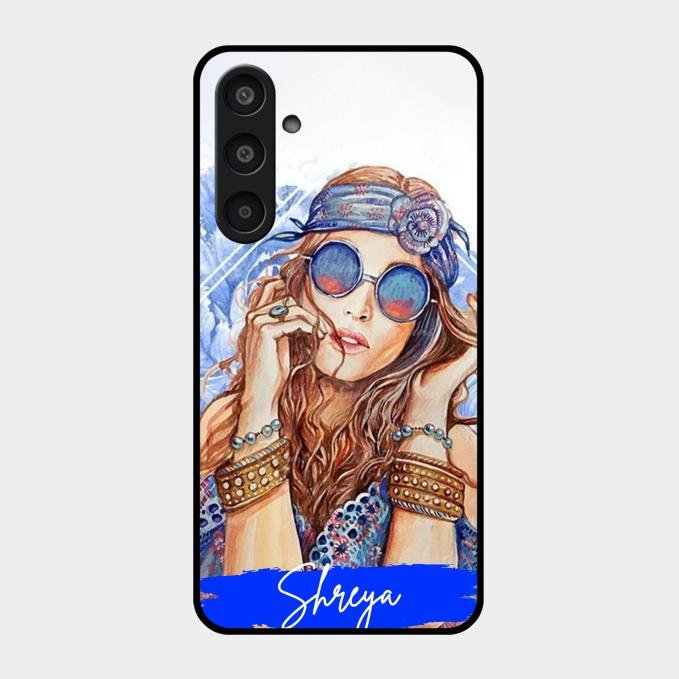 Bindass Babe Customize Glass Case Cover For Samsung Galaxy M35 5G