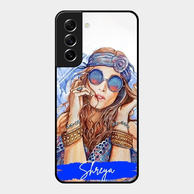 Bindass Babe Customize Glass Case Cover For Samsung Galaxy S21 Fe 5G