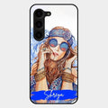 Bindass Babe Customize Glass Case Cover For Samsung Galaxy S23 Plus 5G