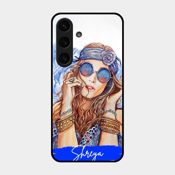 Bindass Babe Customize Glass Case Cover For Samsung Galaxy S25 Plus 5G