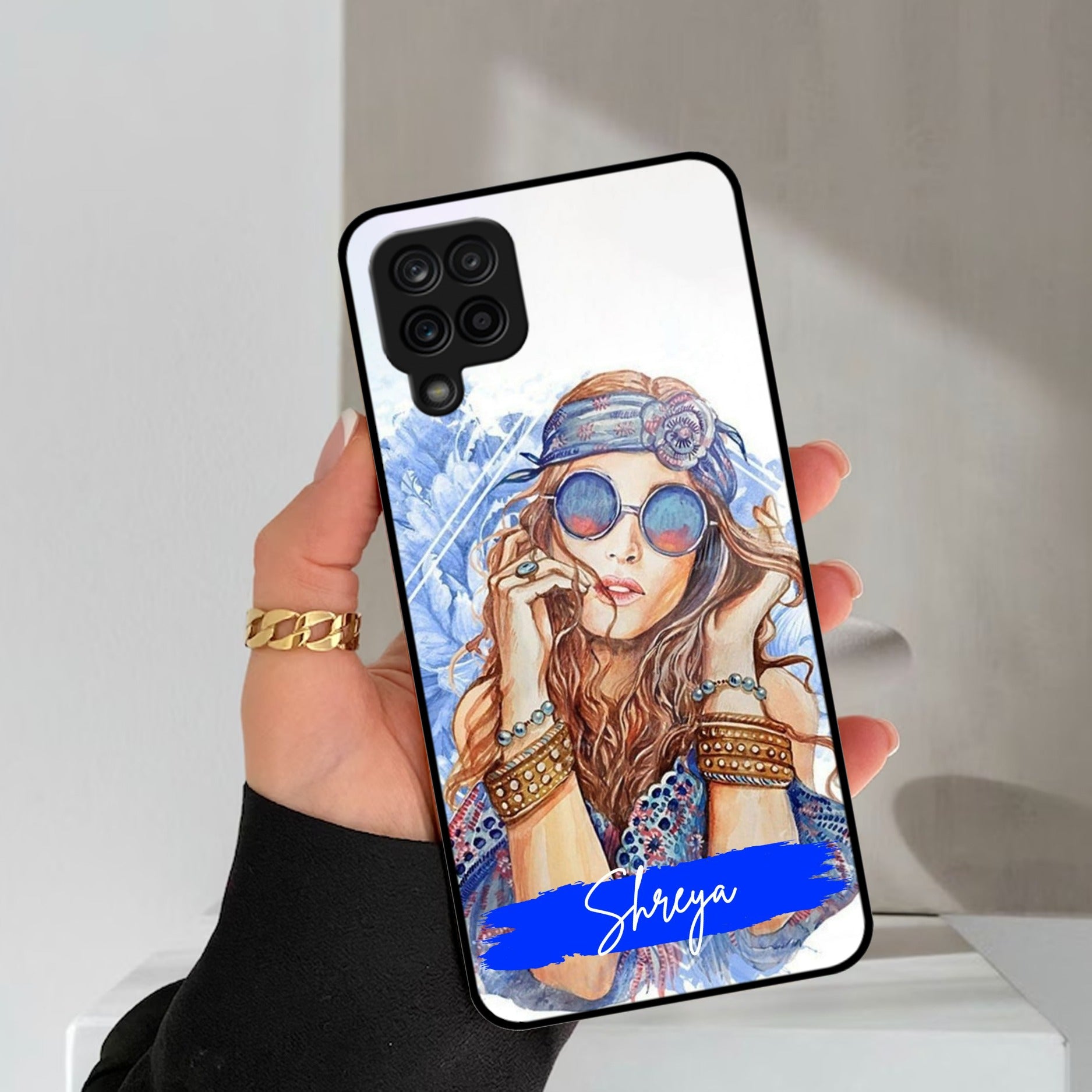 Bindass Babe Customize Glass Case Cover For Samsung Galaxy M42 5G