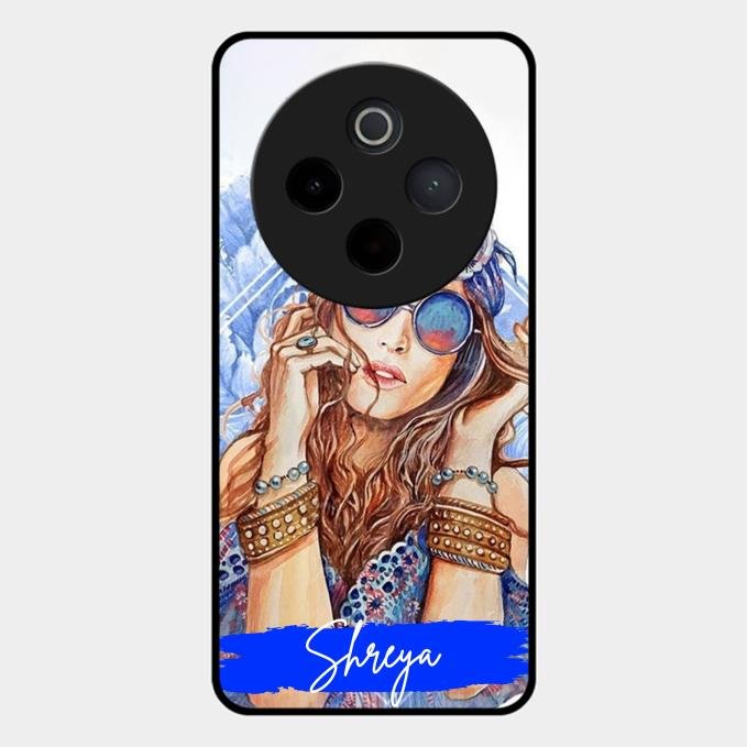 Bindass Babe Customize Glass Case Cover For Vivo T4 5G