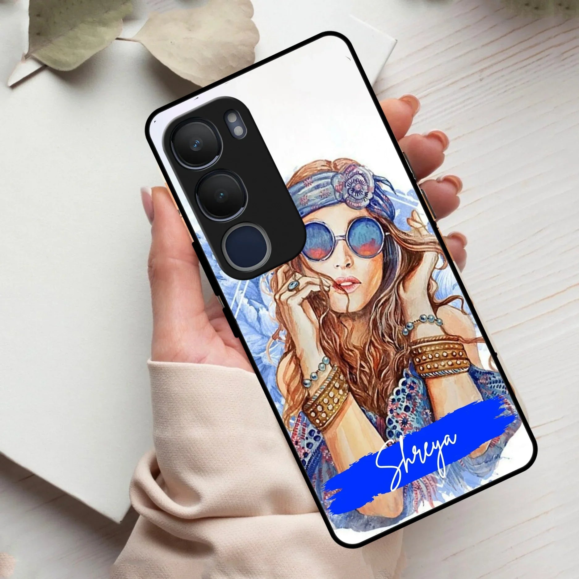 Bindass Babe Customize Glass Case Cover For Vivo - ShopOnCliQ