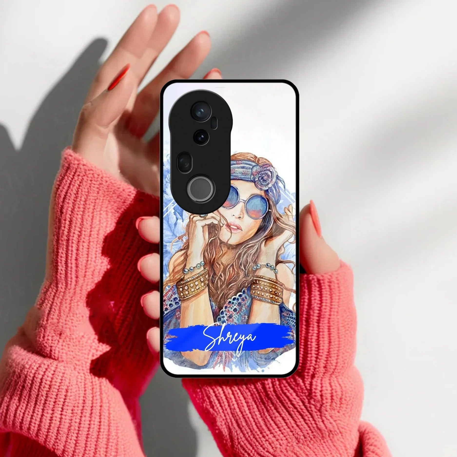 Bindass Babe Customize Glass Case Cover For Vivo - ShopOnCliQ