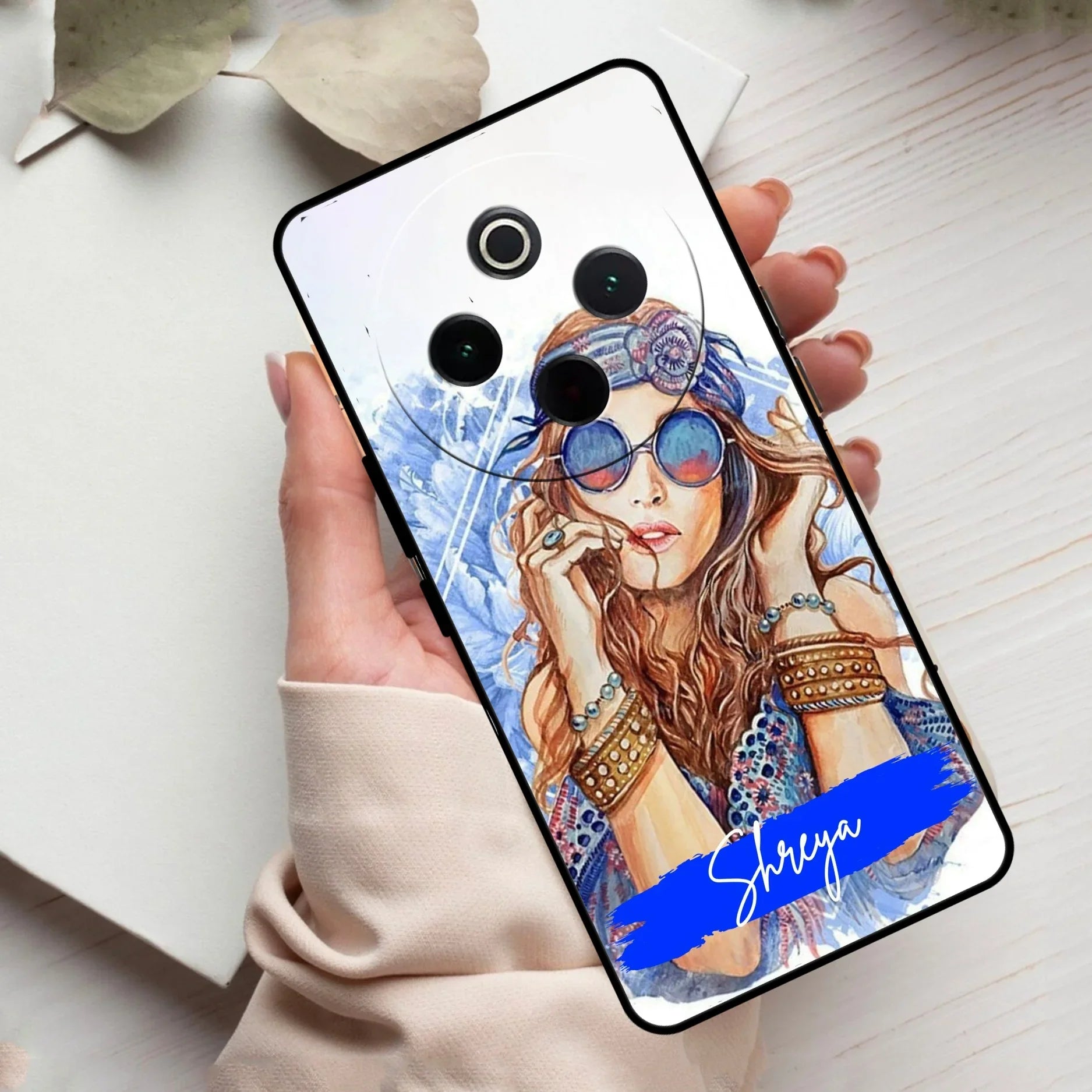 Bindass Babe Customize Glass Case Cover For Vivo - ShopOnCliQ