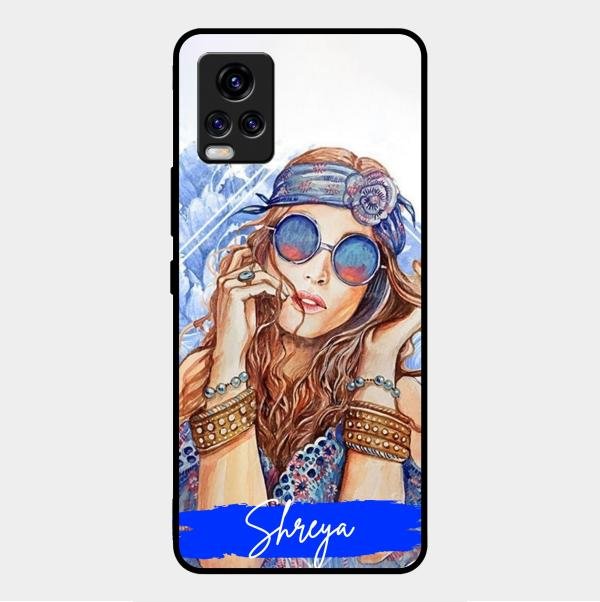 Bindass Babe Customize Glass Case Cover For Vivo V20 Pro 5G