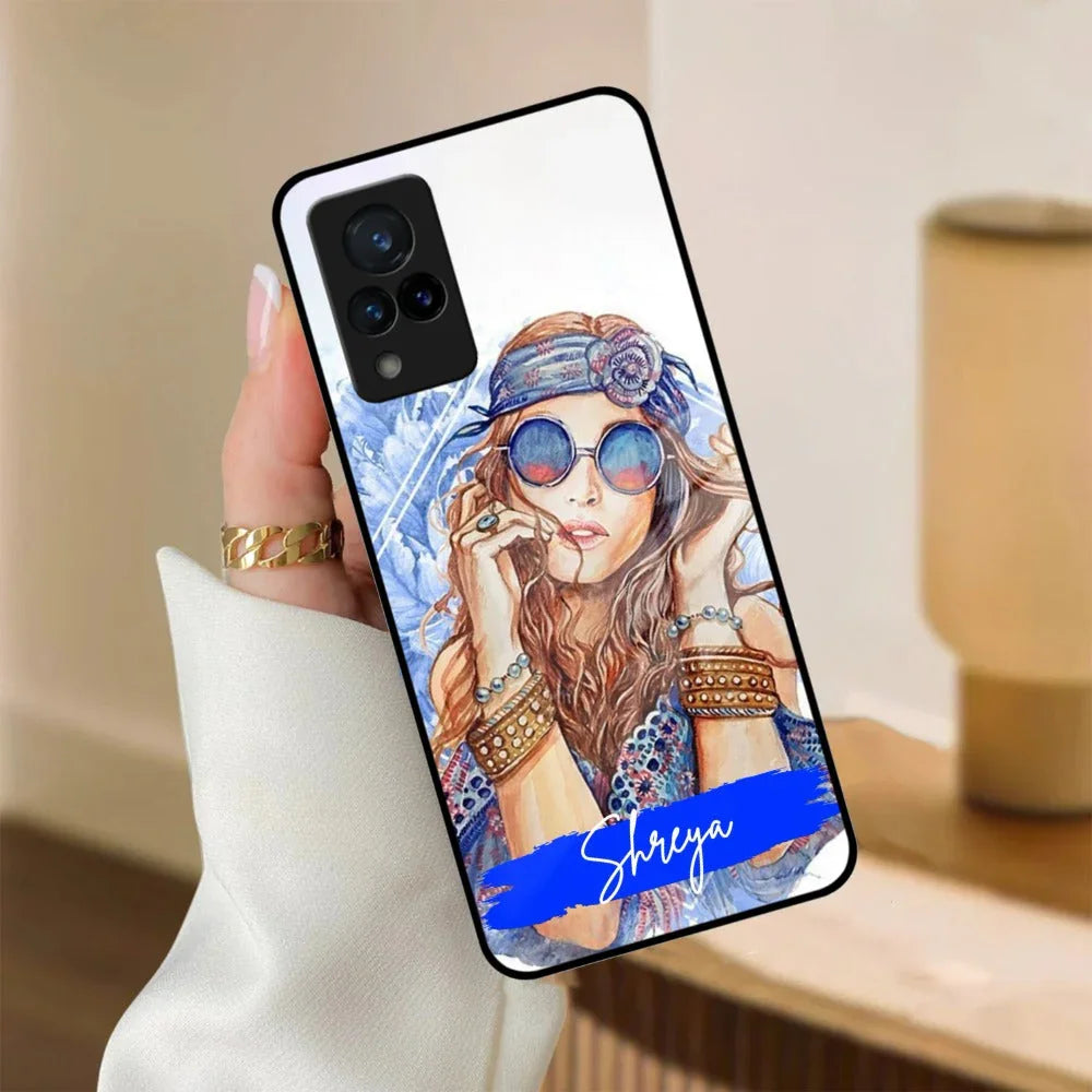 Bindass Babe Customize Glass Case Cover For Vivo - ShopOnCliQ