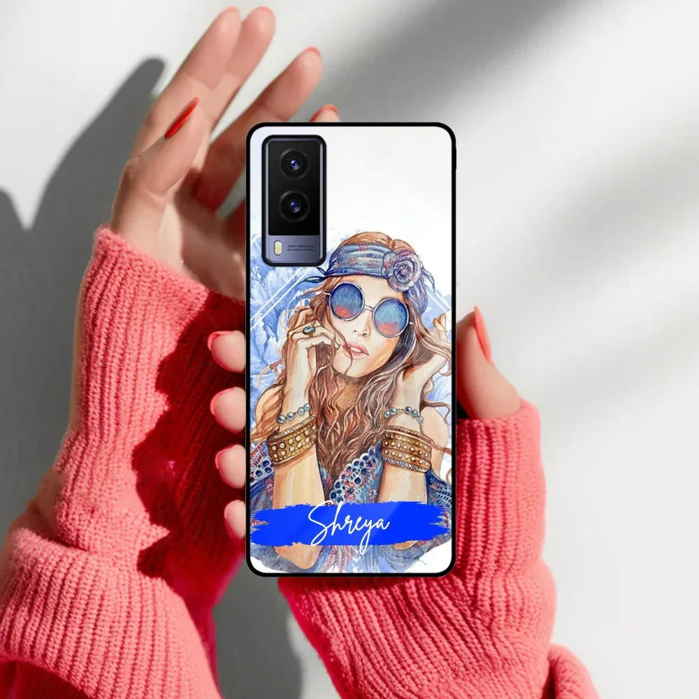 Bindass Babe Customize Glass Case Cover For Vivo - ShopOnCliQ