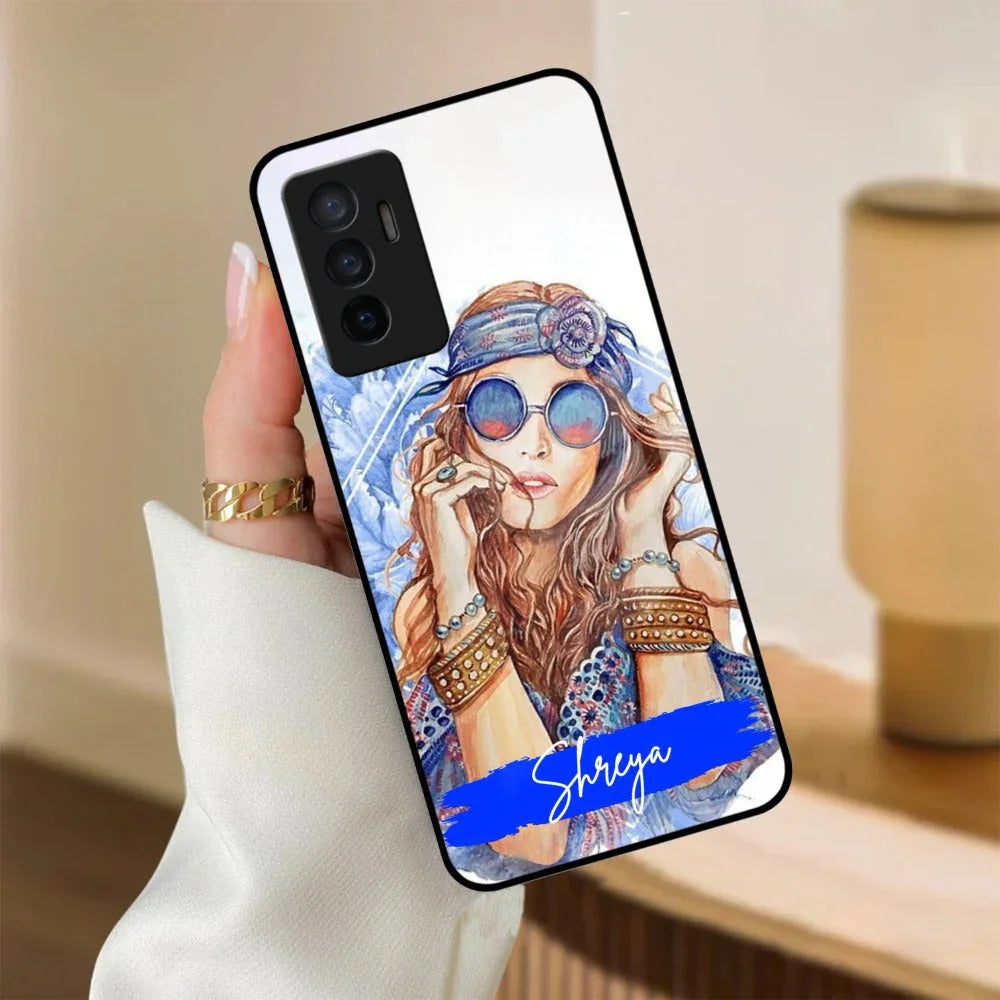 Bindass Babe Customize Glass Case Cover For Vivo - ShopOnCliQ