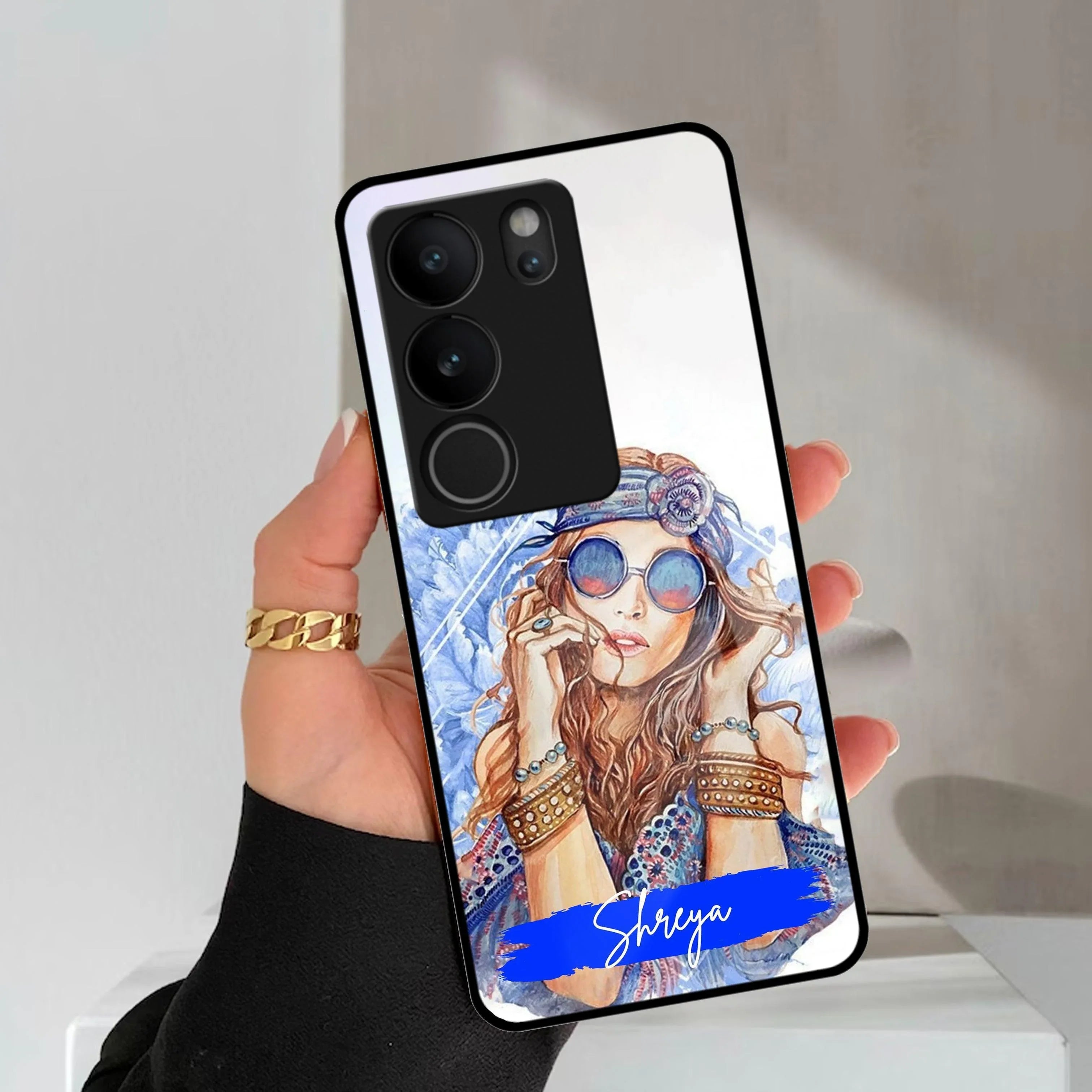 Bindass Babe Customize Glass Case Cover For Vivo - ShopOnCliQ