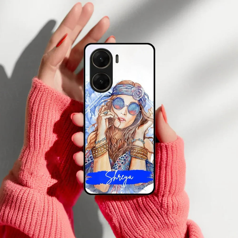 Bindass Babe Customize Glass Case Cover For Vivo - ShopOnCliQ