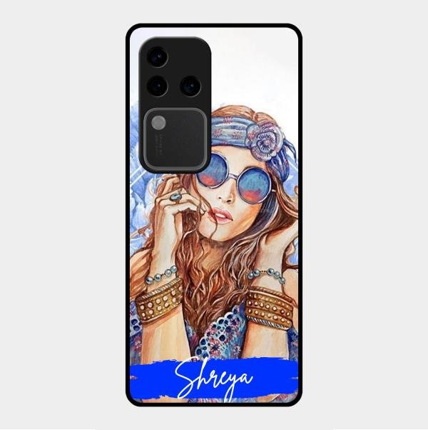 Bindass Babe Customize Glass Case Cover For Vivo V30 Pro 5G