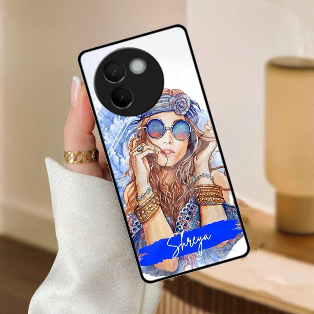 Bindass Babe Customize Glass Case Cover For Vivo - ShopOnCliQ