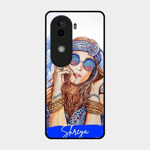 Bindass Babe Customize Glass Case Cover For Vivo V40E 5G