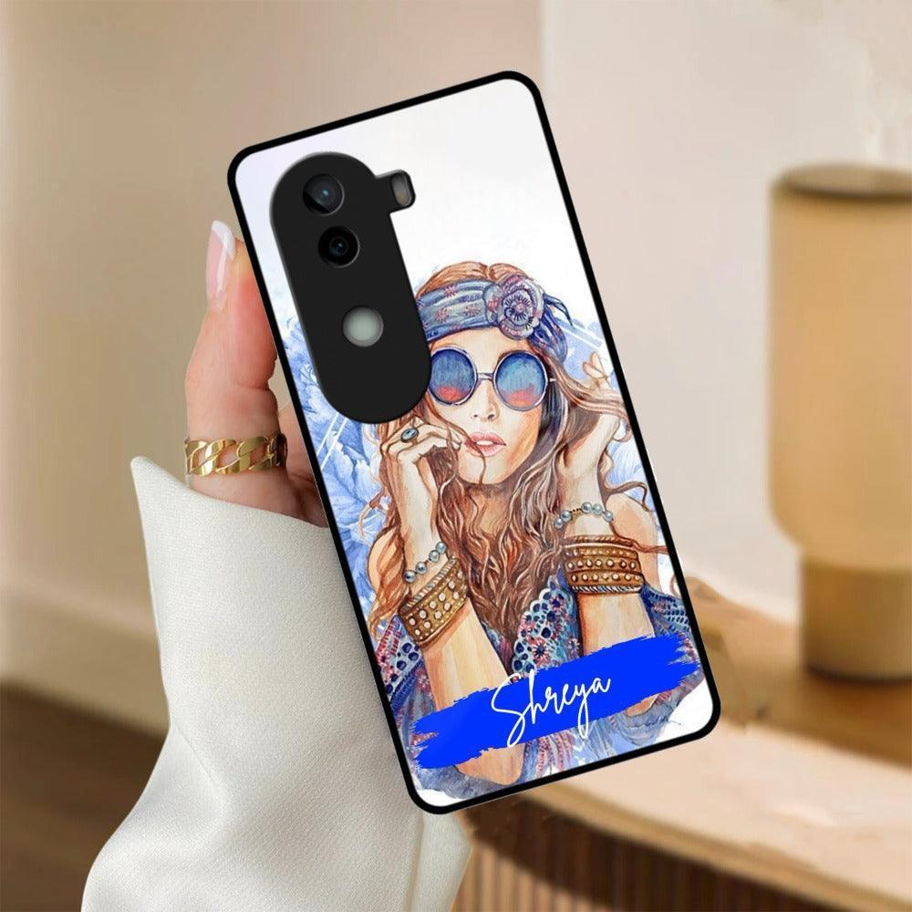 Bindass Babe Customize Glass Case Cover For Vivo - ShopOnCliQ