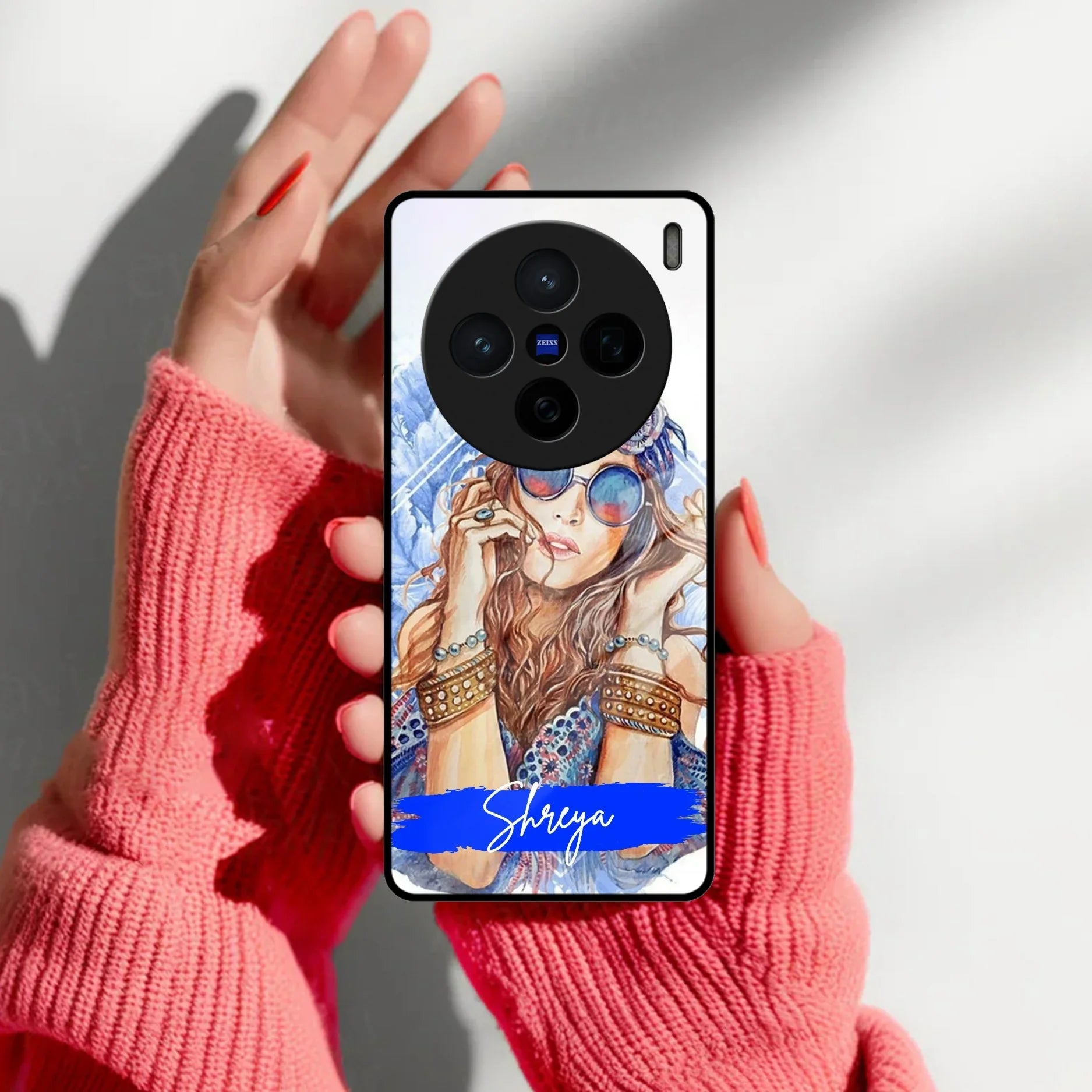 Bindass Babe Customize Glass Case Cover For Vivo - ShopOnCliQ