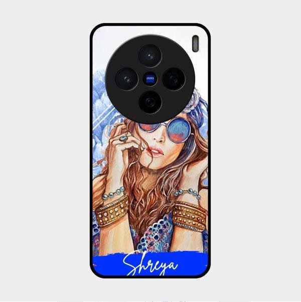 Bindass Babe Customize Glass Case Cover For Vivo X200 5G