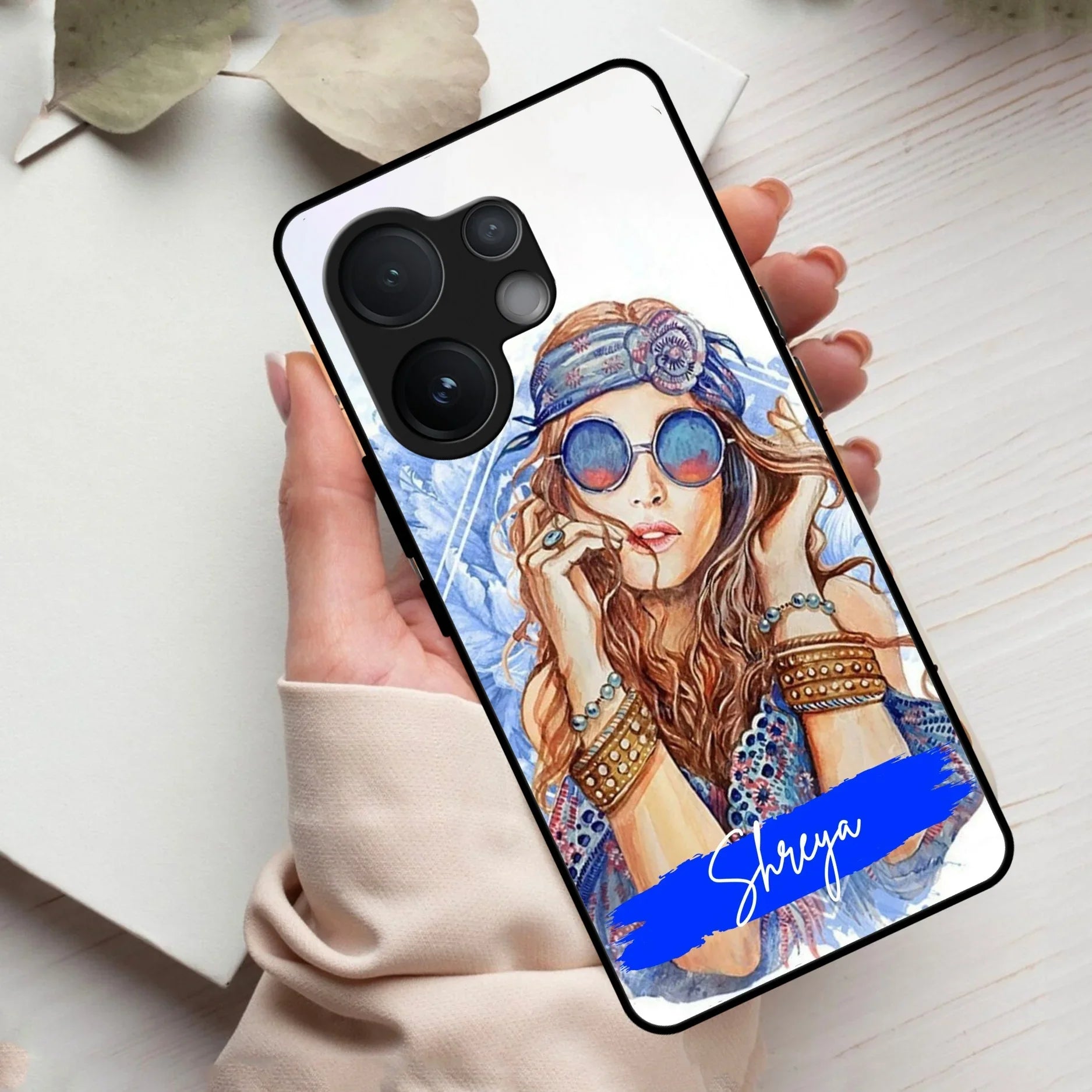 Bindass Babe Customize Glass Case Cover For Vivo - ShopOnCliQ