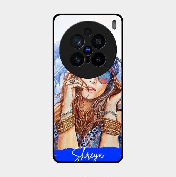 Bindass Babe Customize Glass Case Cover For Vivo X200 Pro 5G