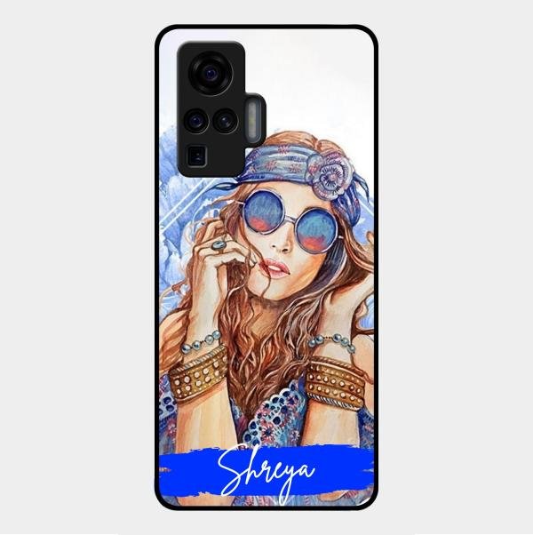 Bindass Babe Customize Glass Case Cover For Vivo X50 Pro 5G