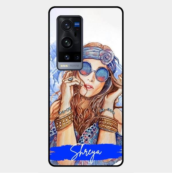 Bindass Babe Customize Glass Case Cover For Vivo X60 Pro Plus 5G