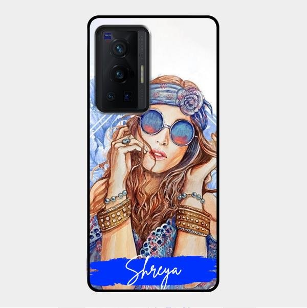 Bindass Babe Customize Glass Case Cover For Vivo X70 Pro 5G
