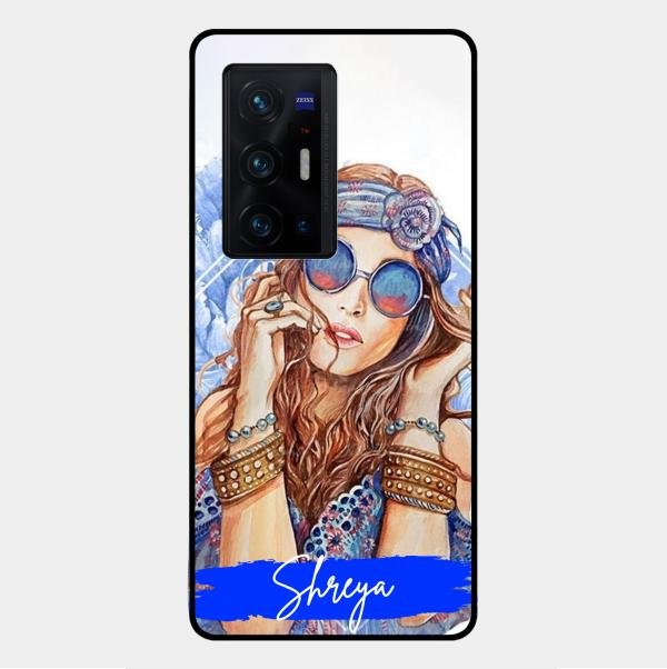 Bindass Babe Customize Glass Case Cover For Vivo X70 Pro Plus 5G