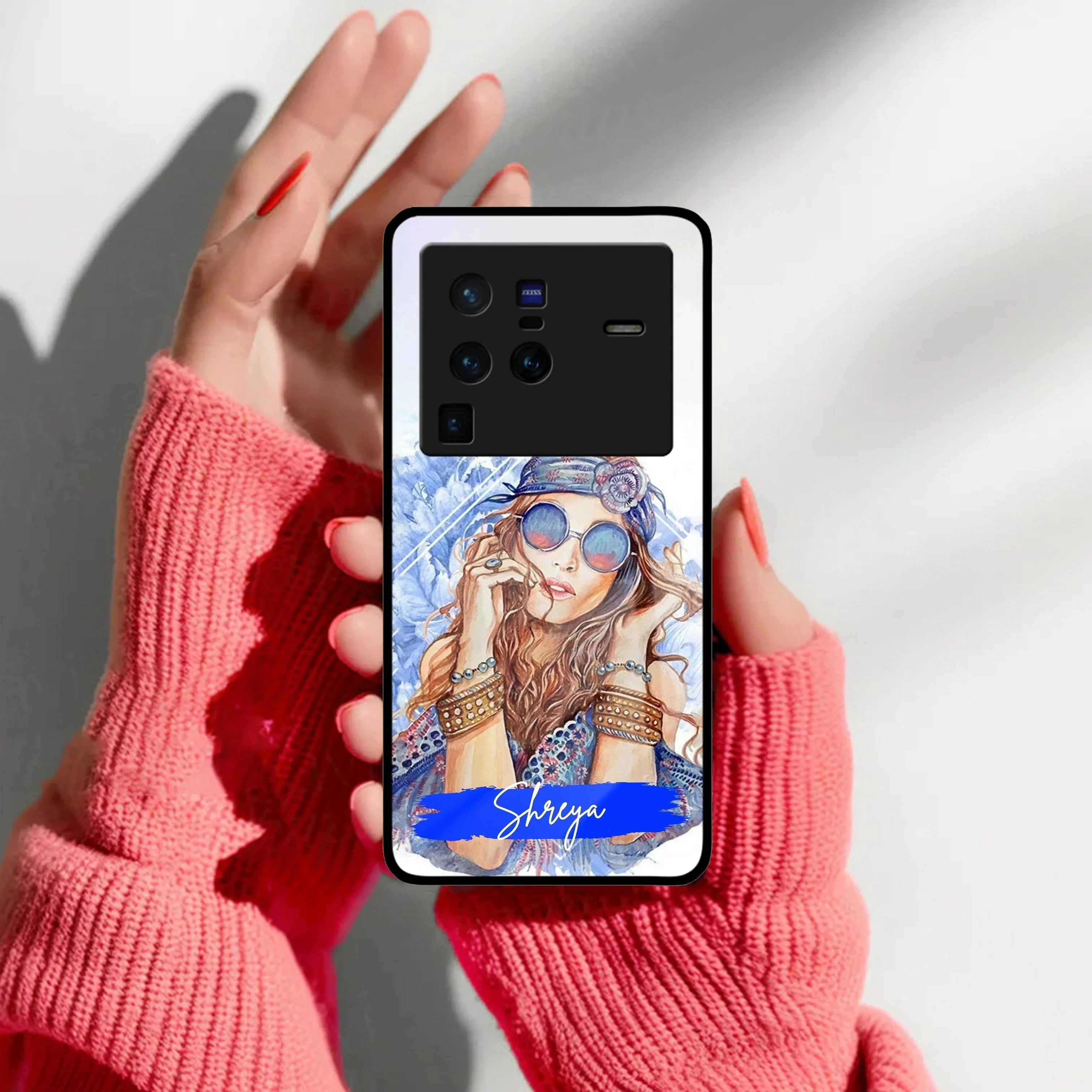 Bindass Babe Customize Glass Case Cover For Vivo - ShopOnCliQ