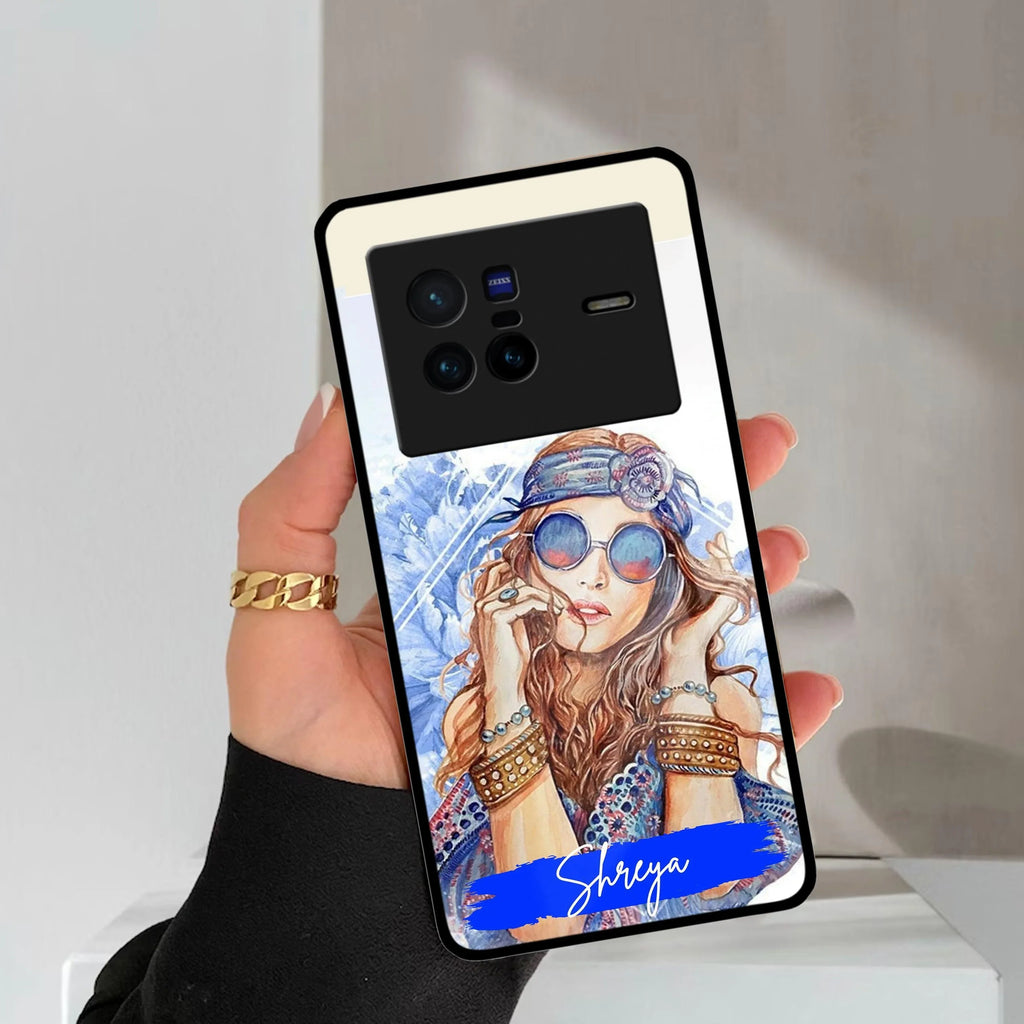 Bindass Babe Customize Glass Case Cover For iQOO - ShopOnCliQ