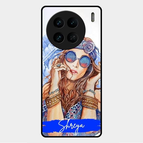 Bindass Babe Customize Glass Case Cover For Vivo X90 Pro 5G