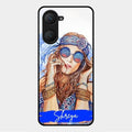 Bindass Babe Customize Glass Case Cover For Vivo Y18