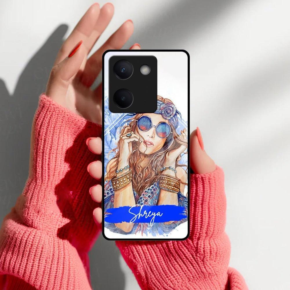 Bindass Babe Customize Glass Case Cover For Vivo - ShopOnCliQ