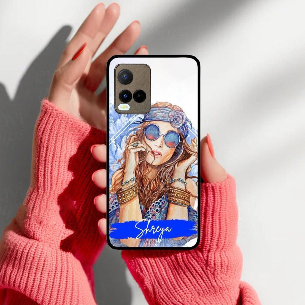 Bindass Babe Customize Glass Case Cover For Vivo - ShopOnCliQ