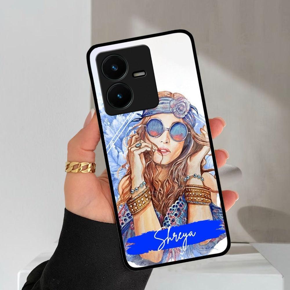 Bindass Babe Customize Glass Case Cover For Vivo - ShopOnCliQ