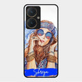 Bindass Babe Customize Glass Case Cover For Vivo Y27