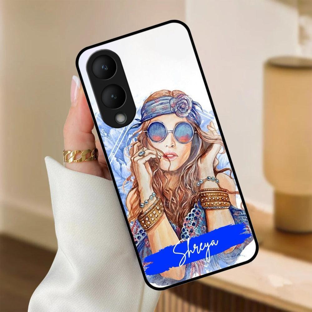 Bindass Babe Customize Glass Case Cover For Vivo - ShopOnCliQ