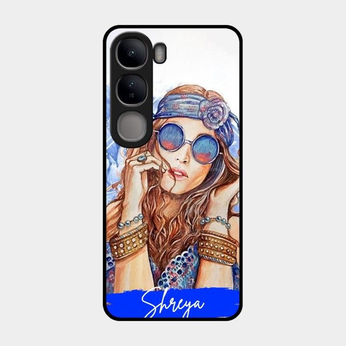 Bindass Babe Customize Glass Case Cover For Vivo Y300 5G