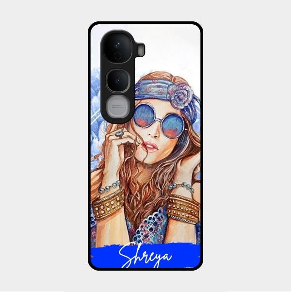 Bindass Babe Customize Glass Case Cover For Vivo Y400 Pro 5G
