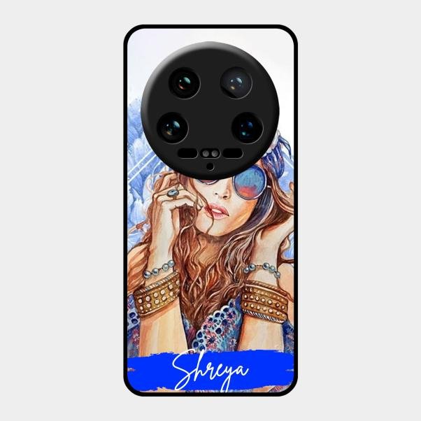 Bindass Babe Customize Glass Case Cover For Xiaomi 14 Ultra