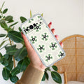 Black and Green Flower Transparent silicon case For Google Pixel 10 Pro XL